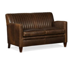 Barnabus Leather Loveseat 8-Way Tie (Made to order leathers)
