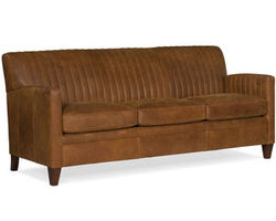 Barnabus Stationary Leather Sofa 8-Way Tie (Made to order leathers)