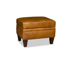 Barnabus Leather Ottoman (Made to order leathers)