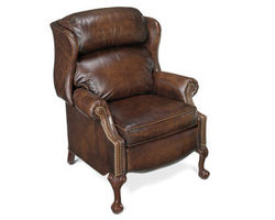 Maxwell Ball And Claw Leather Reclining Wing Chair (Made to order leathers)