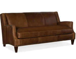 Kane Stationary Leather Sofa 8-Way Tie (Made to order leathers)