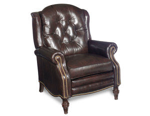 Victoria High Leg Leather Reclining Lounger (Made to order leathers)