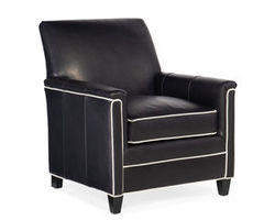 Hawkins Stationary Leather Chair 8-Way Hand Tie (Made to order leathers)