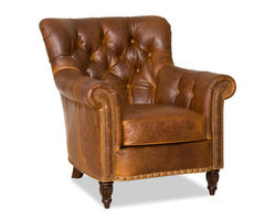 Kirby Stationary Leather Chair (Made to order leathers)