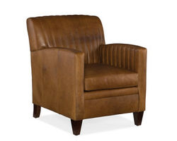 Barnabus Stationary Leather Chair 8-Way Tie (Made to order leathers)