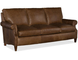 Rodney Stationary Leather Sofa 8-Way Tie (Made to order leathers)