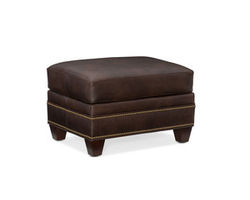Raylen Leather Ottoman (Made to order leathers)