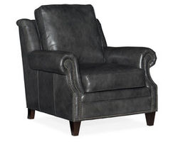 Roe Stationary Leather Chair 8-Way Tie (Made to order leathers)