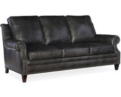 Roe Stationary Leather Sofa 8-Way Tie (Made to order leathers)