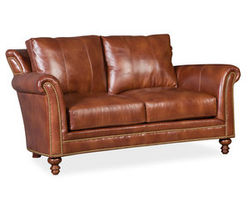 Richardson Stationary Leather Loveseat 8-Way Tie (Made to order leathers)
