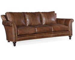 Richardson Stationary Leather Sofa 8-Way Tie (Made to order leathers)