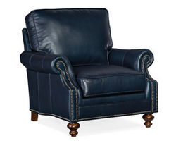 West Haven Leather Stationary Chair 8-Way Tie (Made to order leathers)