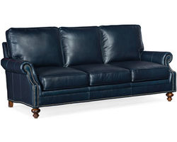 West Haven Leather Stationary Sofa 8-Way Tie (Made to order leathers)