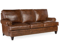 Carrado Leather Stationary Sofa 8-Way Tie (Made to order leathers)