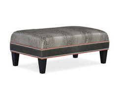 Rects Leather Rectangle Ottoman (Made to order leathers)