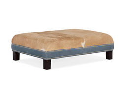 XL Rects Rectangle Leather Ottoman (Made to order leathers)
