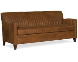 Barnabus Leather Stationary Sofa 8-Way Tie (Made to order leathers)