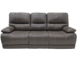 Shelby Haze 90" Power Headrest Power Reclining Sofa (Leather like fabric)