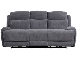 Bowie 84&quot; Grey Power Headrest Power Reclining Sofa