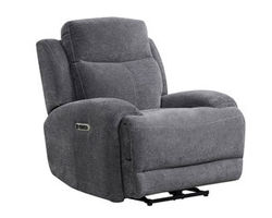 Bowie Grey Power Headrest Power Recliner