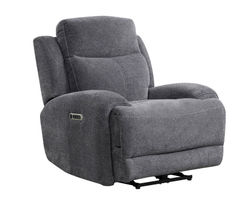 Bowie Grey Power Headrest Power Recliner (in stock)