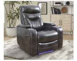 Origin Swivel Glider Home Theater Recliner Truffle (Leather like fabric) In stock - Fast shipping