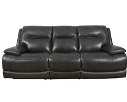 Colossus Grey Power Headrest Power Reclining Leather Sofa