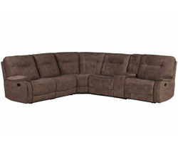 Cooper Brown Reclining Sectional (In stock - Fast shipping)