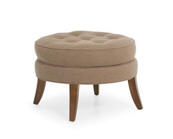 Lilian 28&quot; Oval Ottoman (Made to order fabrics)