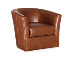 Ashland Leather Swivel Chair (Made to order leathers)