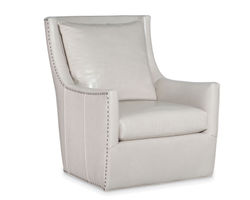 Lynea Swivel Leather Chair (+45 leathers)