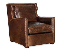 Sherwin Leather Wing Chair  - Swivel Available (+45 leathers)