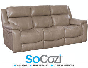 Colton Reclining Sofa w/ Massage + Heat + Lumbar + Free Power Headrest