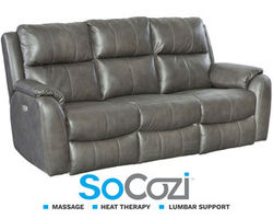 Marquis Reclining Sofa w/ Massage + Heat + Lumbar + Free Power Headrest