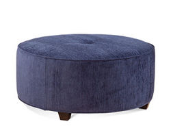 Tilly 40&quot; Round Ottoman (Made to order fabrics and finishes)