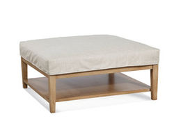 Hammond 38&quot; Square Slipcover Ottoman (Made to order fabrics and finishes)