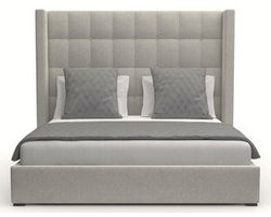 Aylet Box Tufting Queen or King Grey Bed