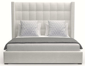 Aylet Box Tufting Queen or King White Bed