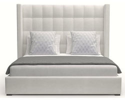 Aylet Box Tufting Queen or King White Bed