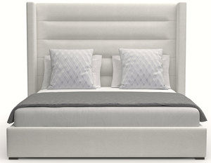 Aylet Horizontal Channel Tufting Queen or King Bed in White