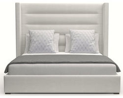 Aylet Horizontal Channel Tufting Queen or King Bed in White