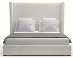 Aylet Plain Queen or King Upholstered Bed in White