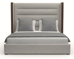 Irenne Horizontal Channel Tufting Queen or King Grey Bed