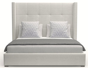 Aylet Button Tufting Queen or King White Bed