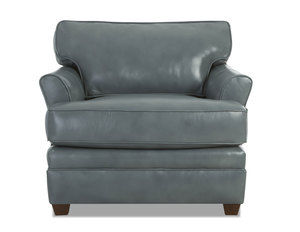Samuel L8222 Stationary or Swivel Leather Chair (Made to order leathers)