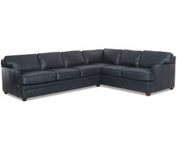 Samuel L8222 Leather Sleeper Sectional (Choice of Mattresses)