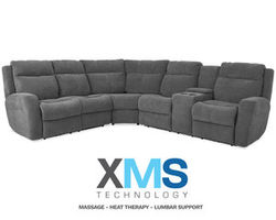 Brooks Leather Reclining Sectional w/ Massage + Heat + Lumbar + Free Power Headrest (Made to order leathers)