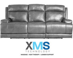 Carthage Reclining Sofa w/ XMS Heat, Massage and Lumbar + Free Power Headrest