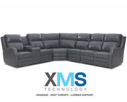 Kamiah Leather Reclining Sectional w/ Massage + Heat + Lumbar + Free Power Headrest (Made to order leathers)