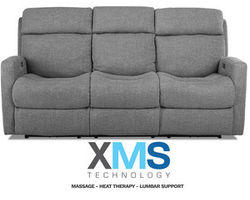Kenan Leather Reclining Sofa w/ XMS Heat, Massage and Lumbar + Free Power Headrest (Made to order leathers)